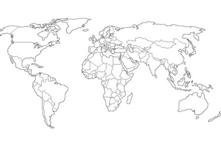 世界地图简笔画图片