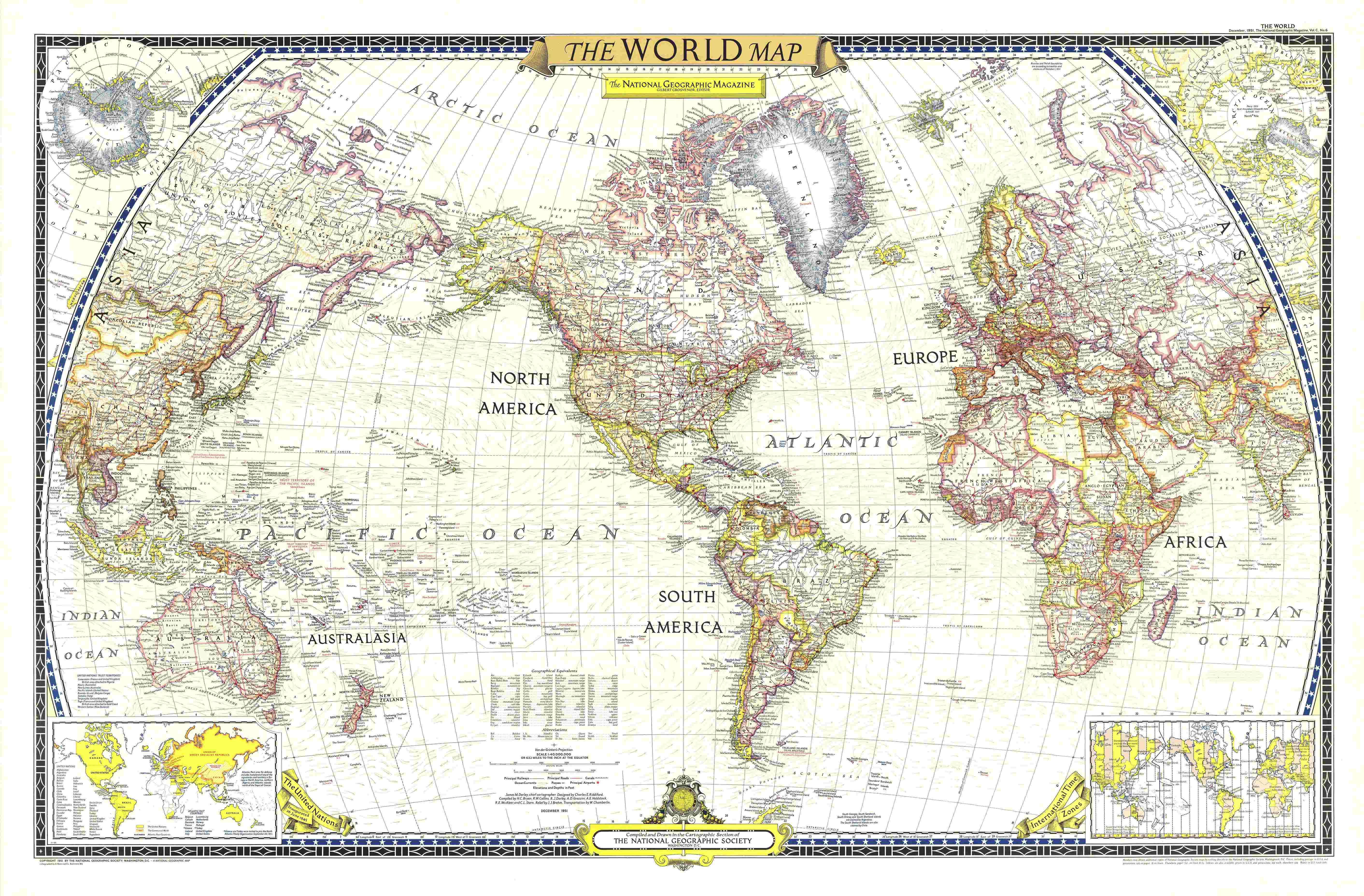 The world map