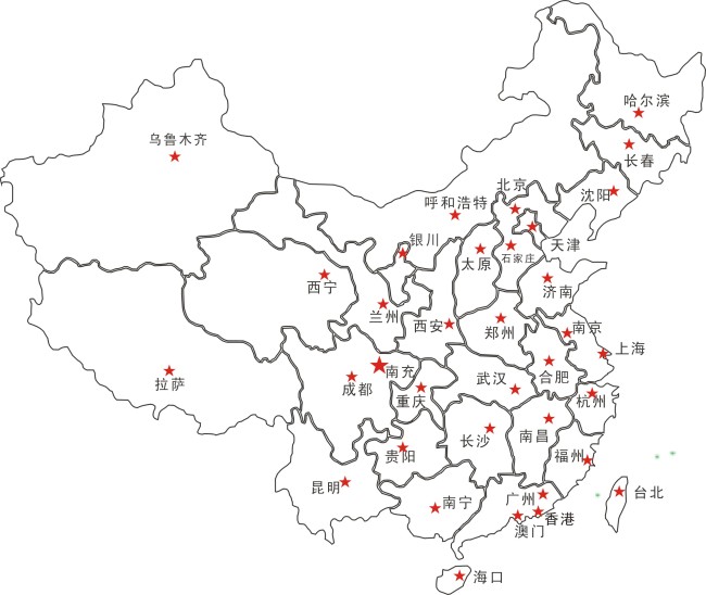 中国省份地图高清版全图