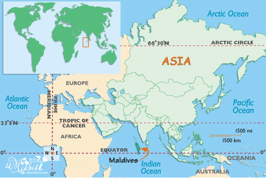 马尔代夫地图位置