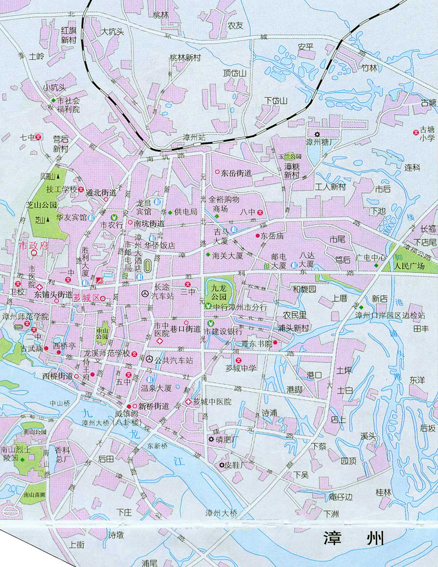 漳州市区地图高清版