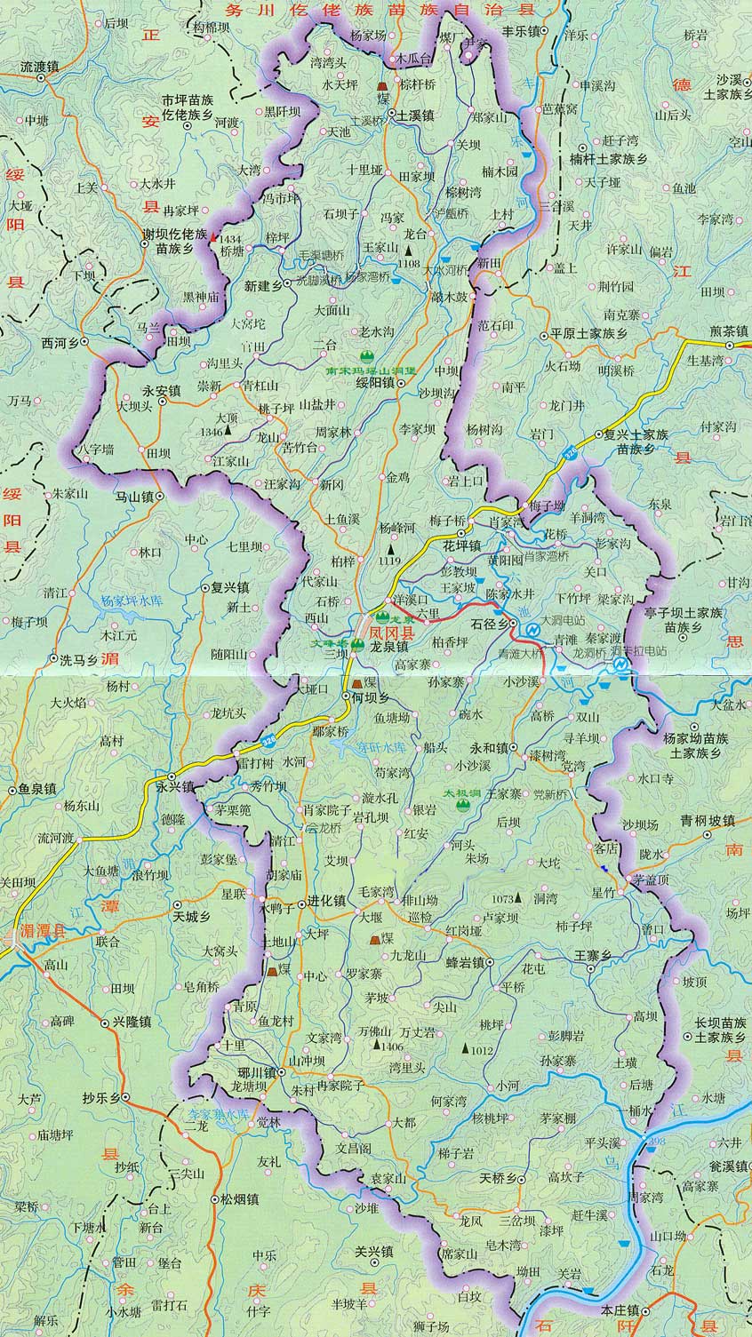 凤冈地图全图高清版