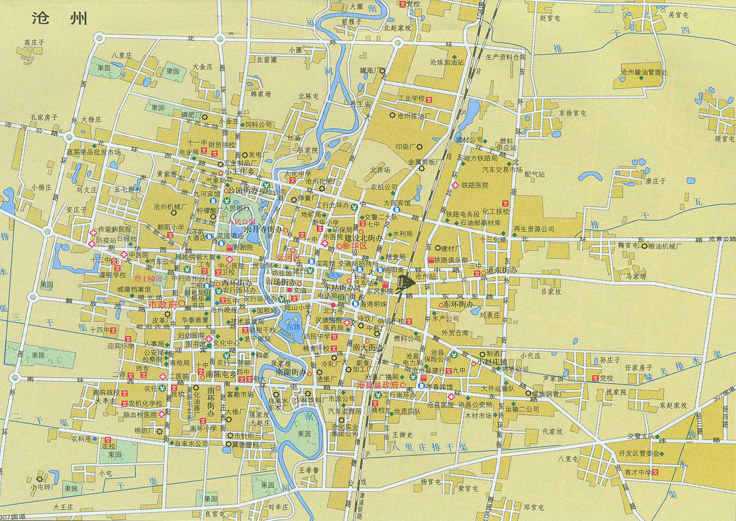 河北沧州：沧州行政区地图,- 2015最新地图,卫星地图,旅游指南Deto旅游地图网