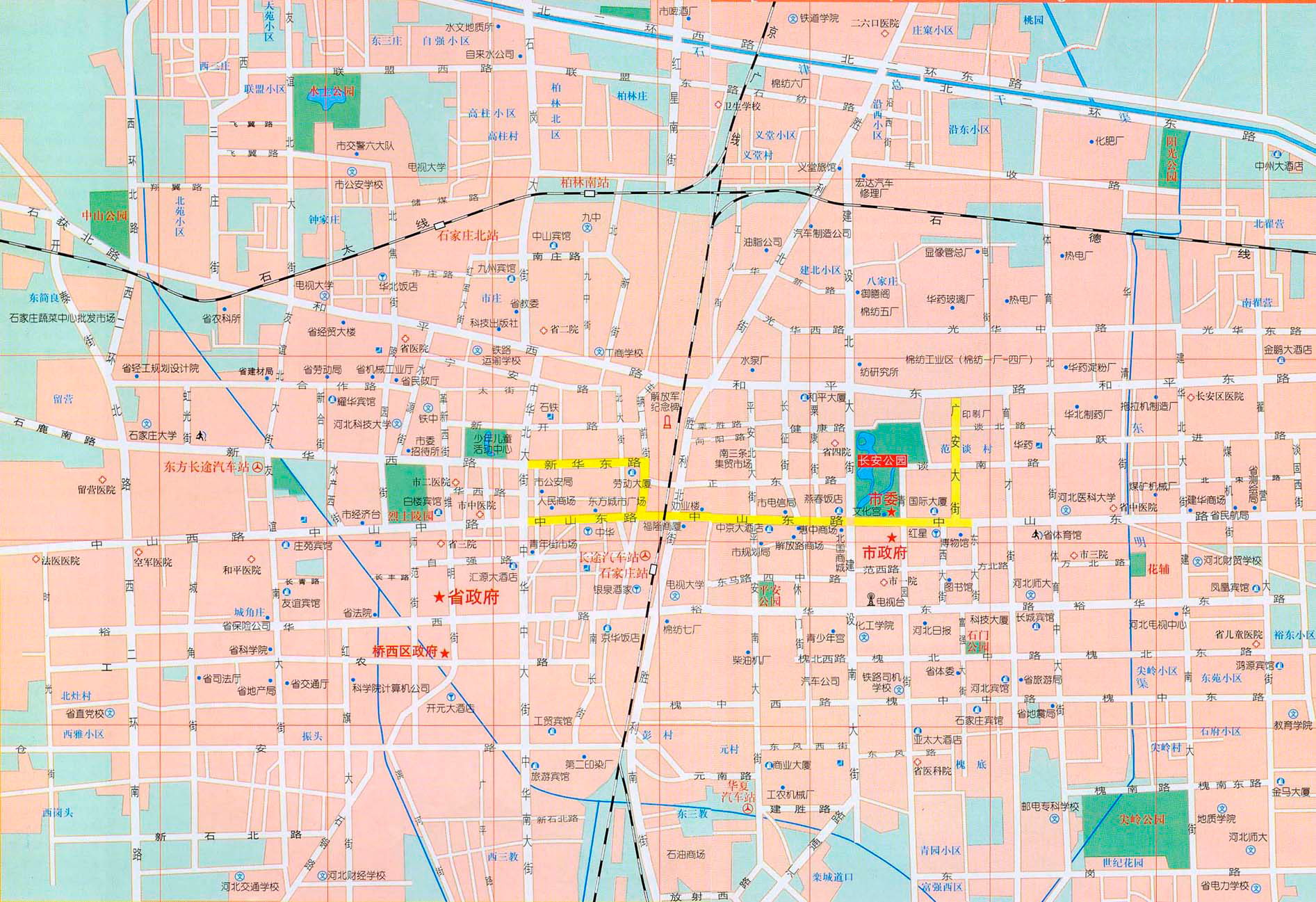 石家庄地图全图高清版- 石家庄本地宝